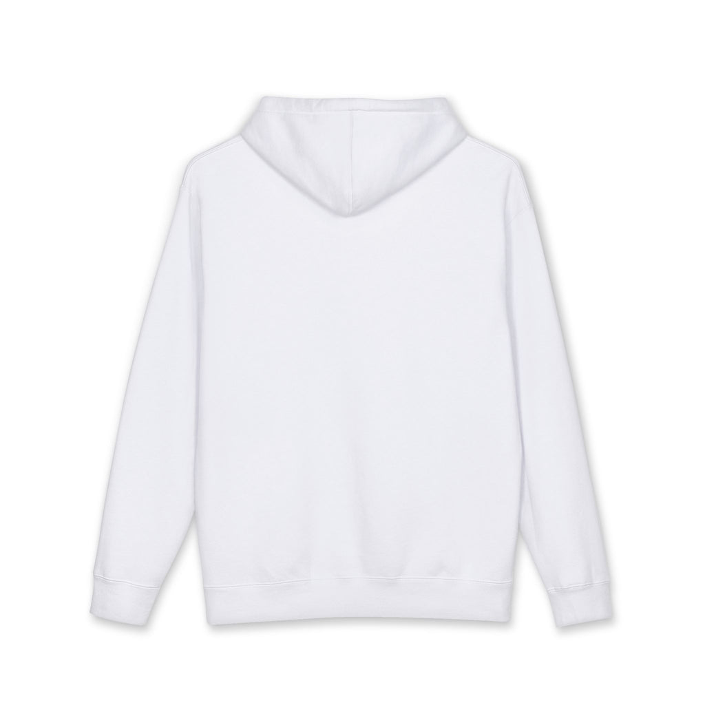 Eye Graphic Hoodie with 'You Everything, Say Nothing' Text — Minimalist White Pullover