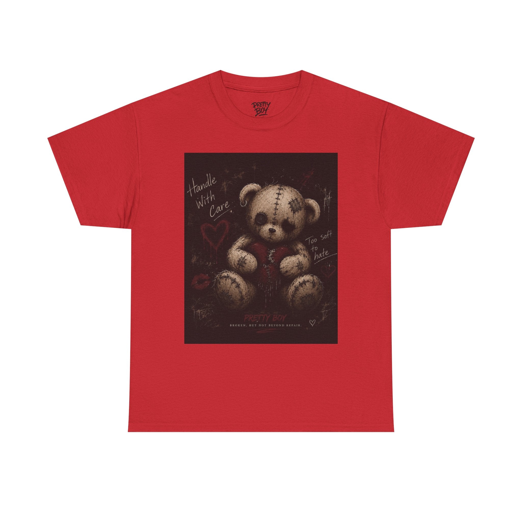 T-Shirt — Gothic Teddy Bear “Pretty Things Break Quietly” Graphic Tee