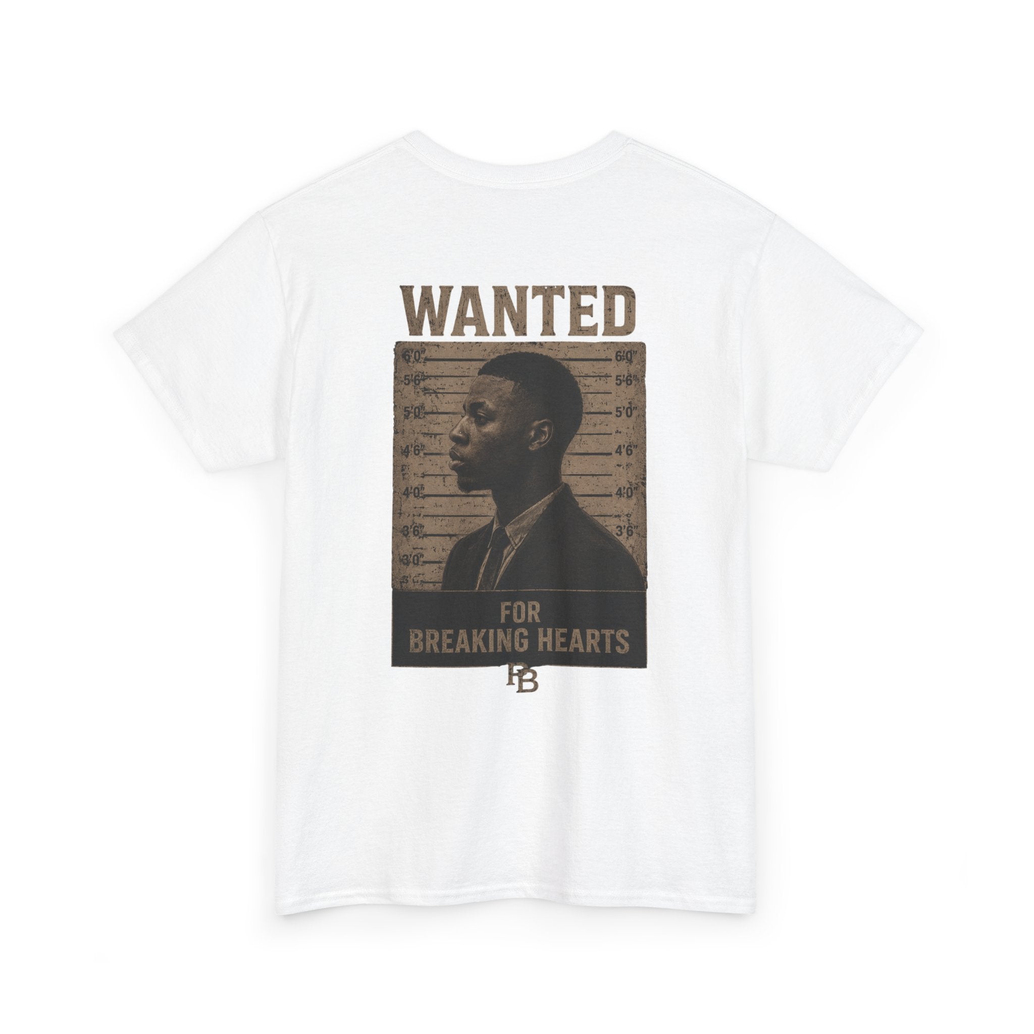 Wanted For Breaking Hearts Tee — Vintage Mugshot Graphic T‑Shirt