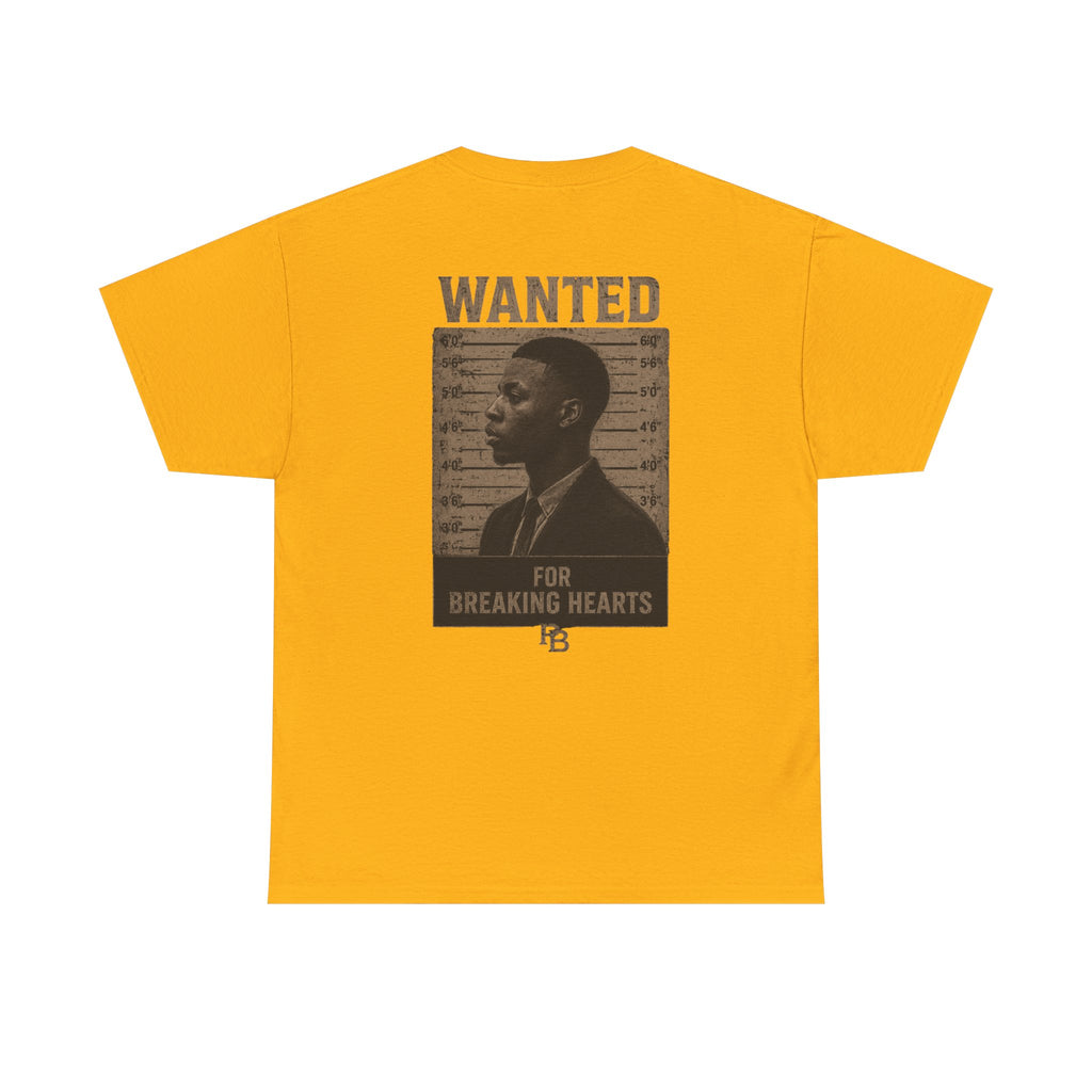 Wanted For Breaking Hearts Tee — Vintage Mugshot Graphic T‑Shirt