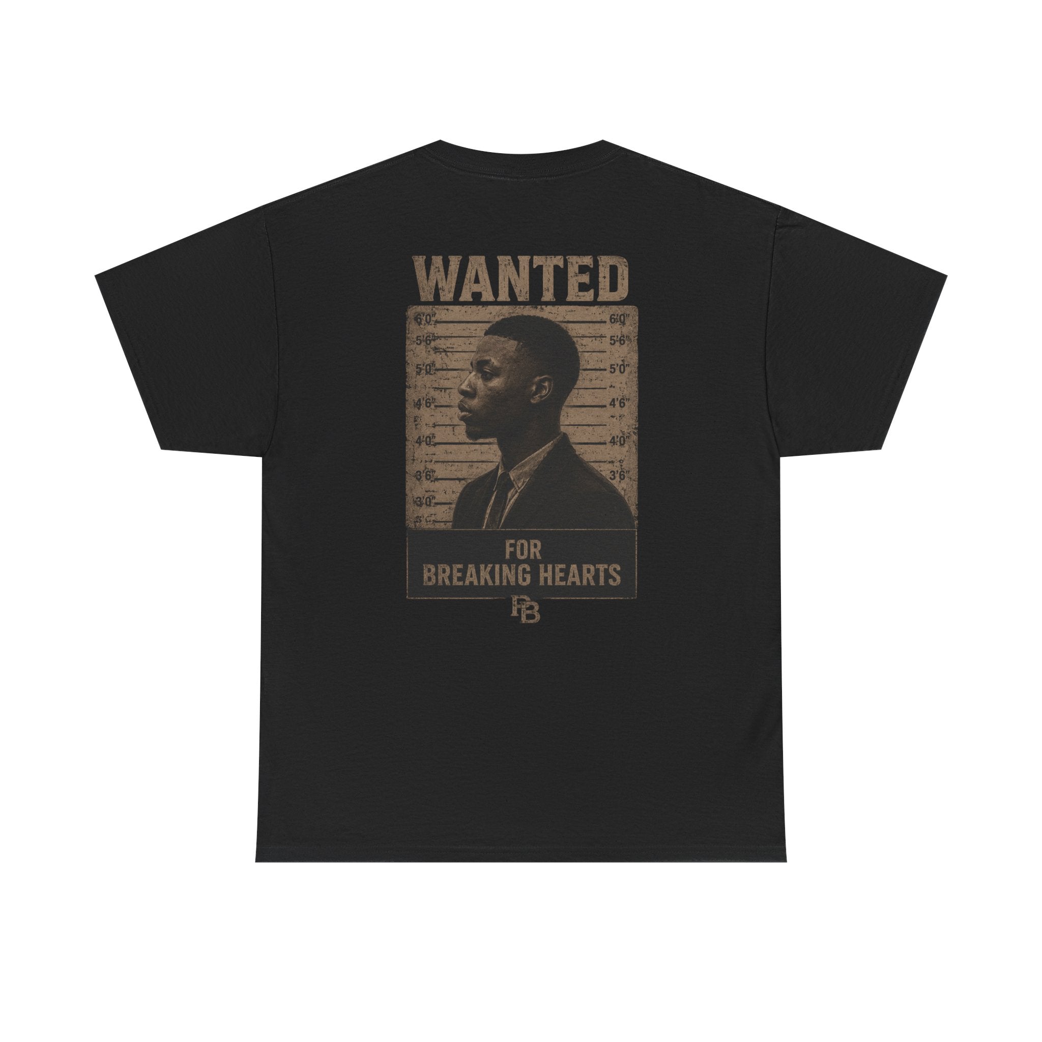 Wanted For Breaking Hearts Tee — Vintage Mugshot Graphic T‑Shirt