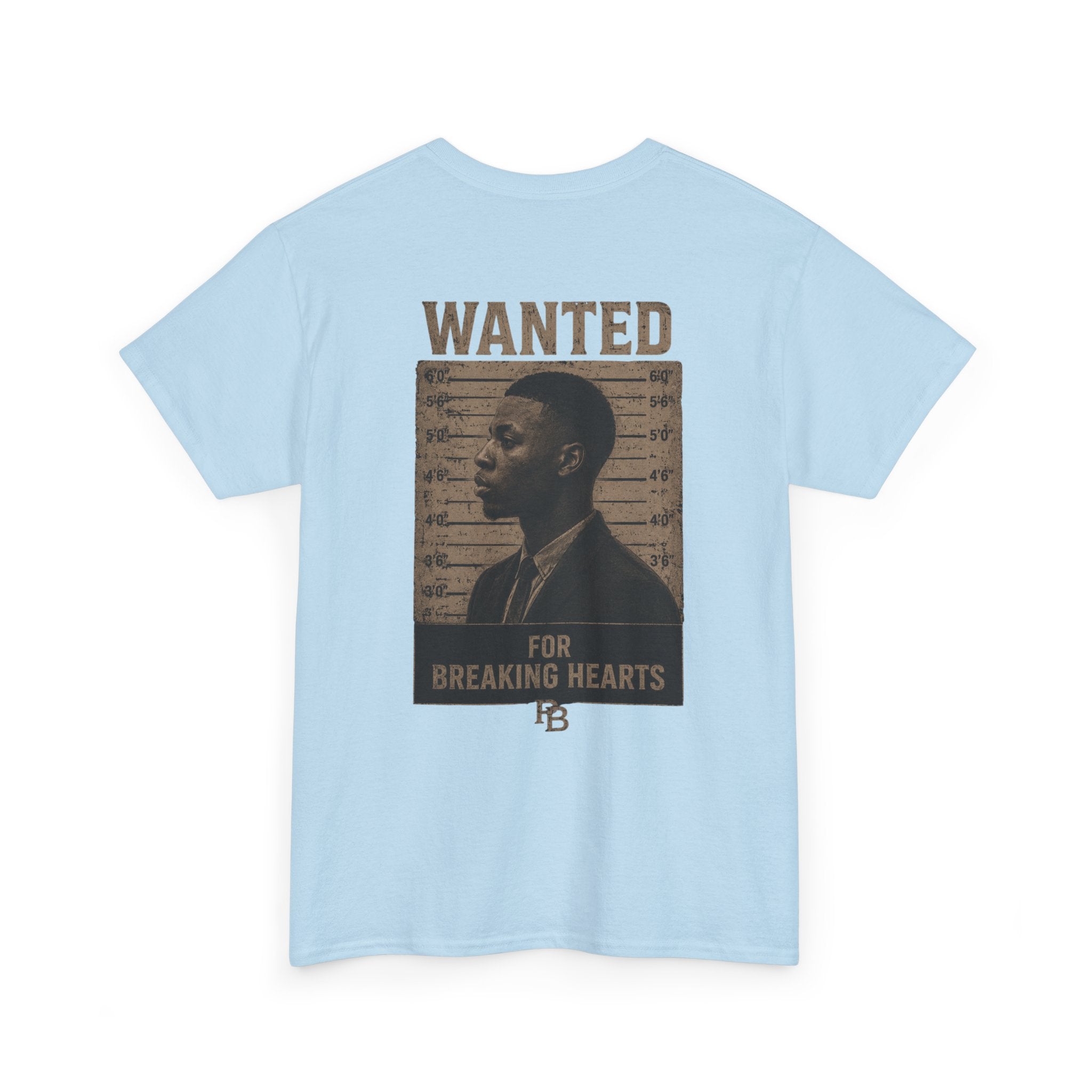 Wanted For Breaking Hearts Tee — Vintage Mugshot Graphic T‑Shirt