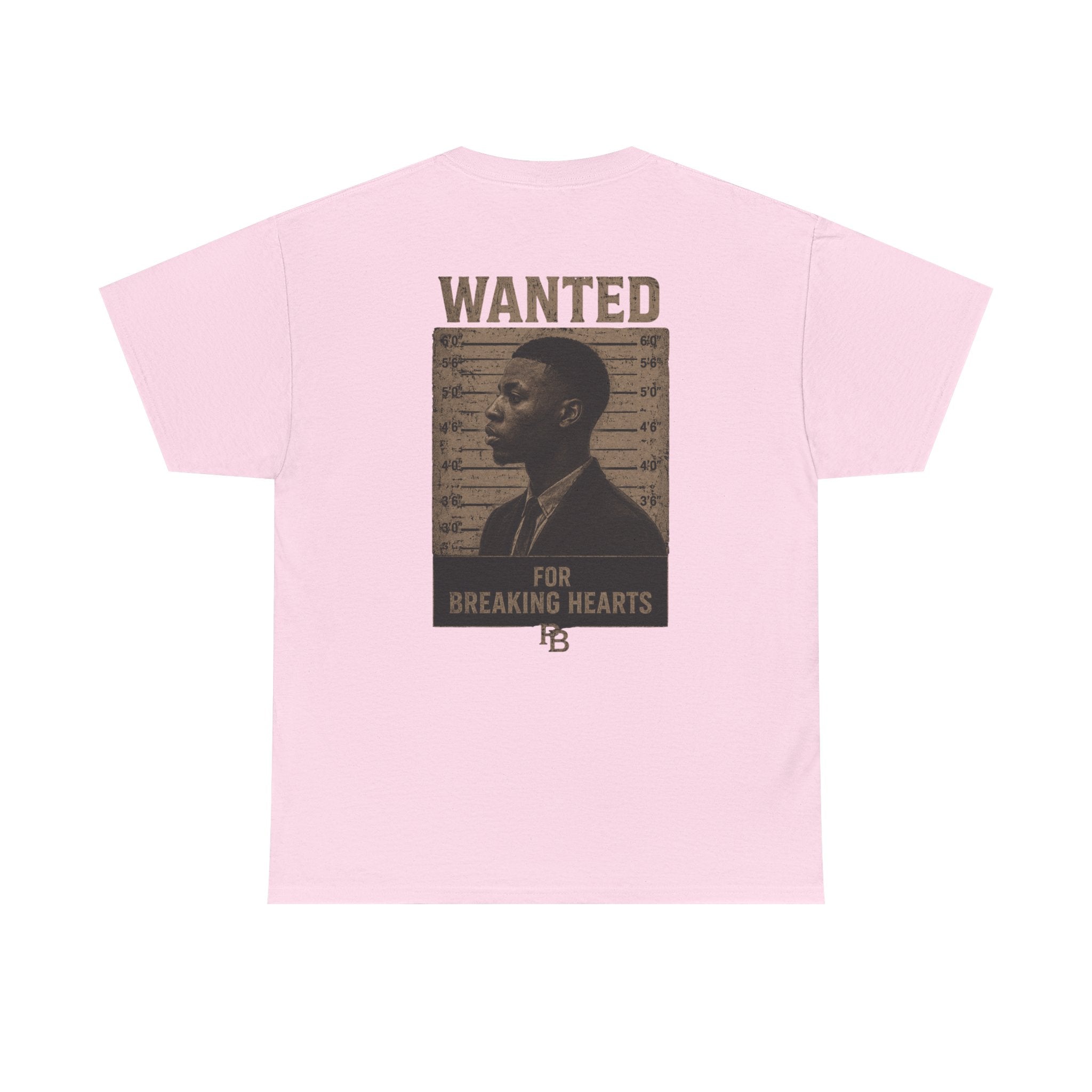 Wanted For Breaking Hearts Tee — Vintage Mugshot Graphic T‑Shirt
