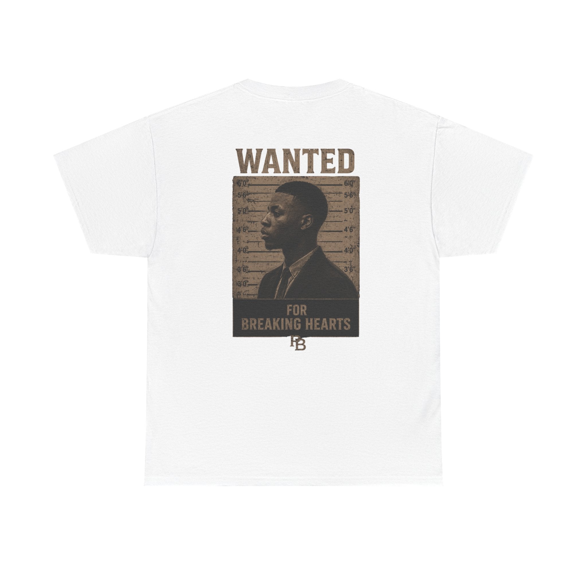 Wanted For Breaking Hearts Tee — Vintage Mugshot Graphic T‑Shirt
