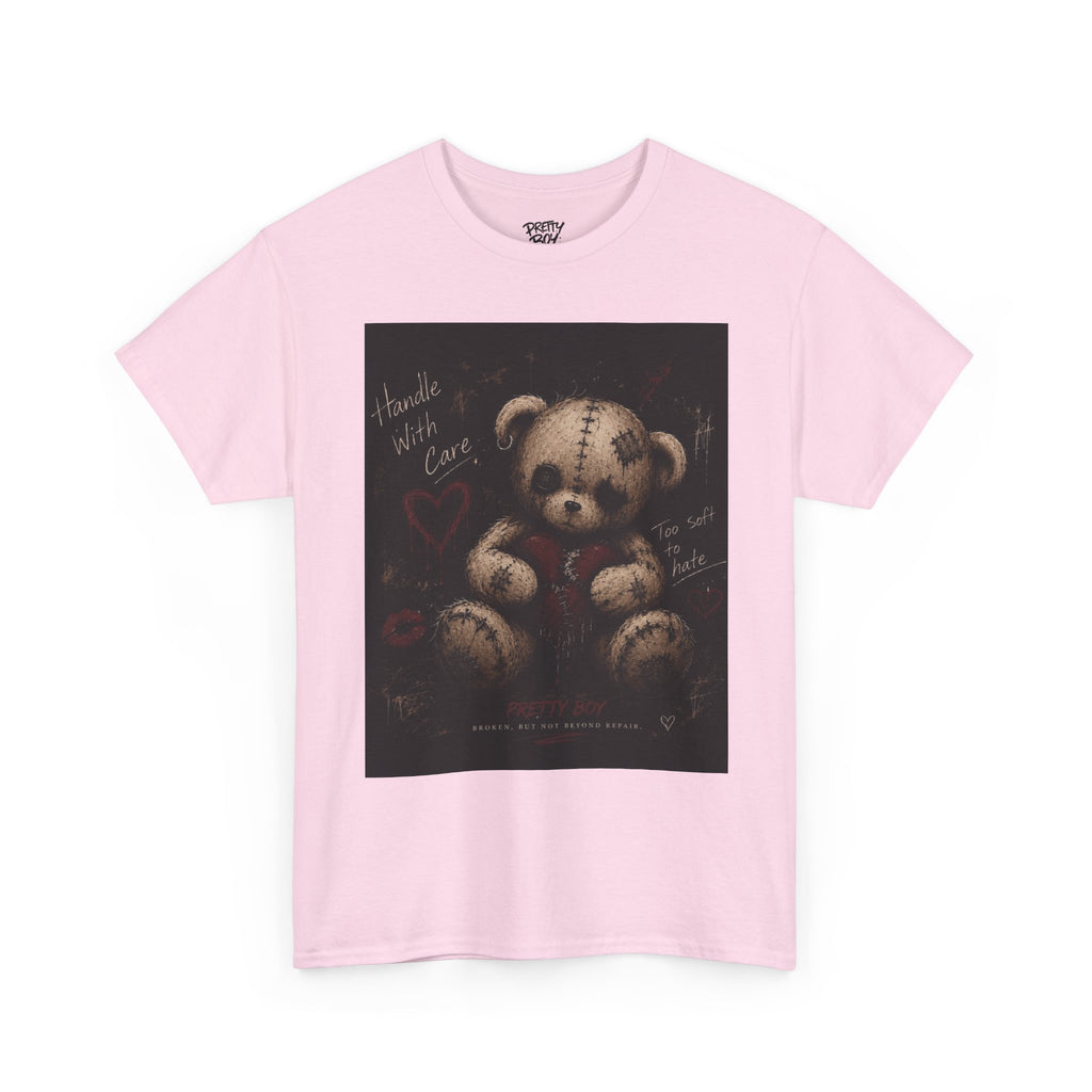 T-Shirt — Gothic Teddy Bear “Pretty Things Break Quietly” Graphic Tee