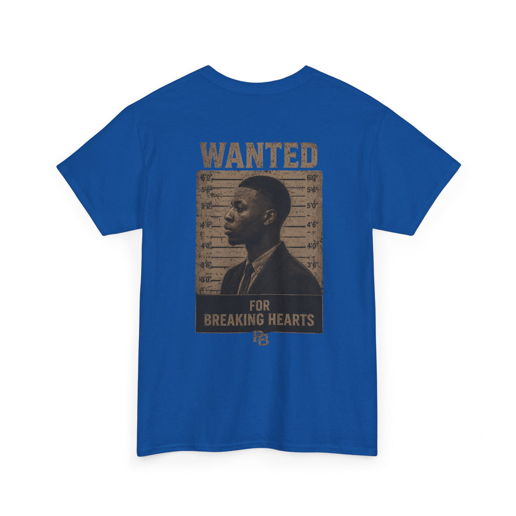 Wanted For Breaking Hearts Tee — Vintage Mugshot Graphic T‑Shirt