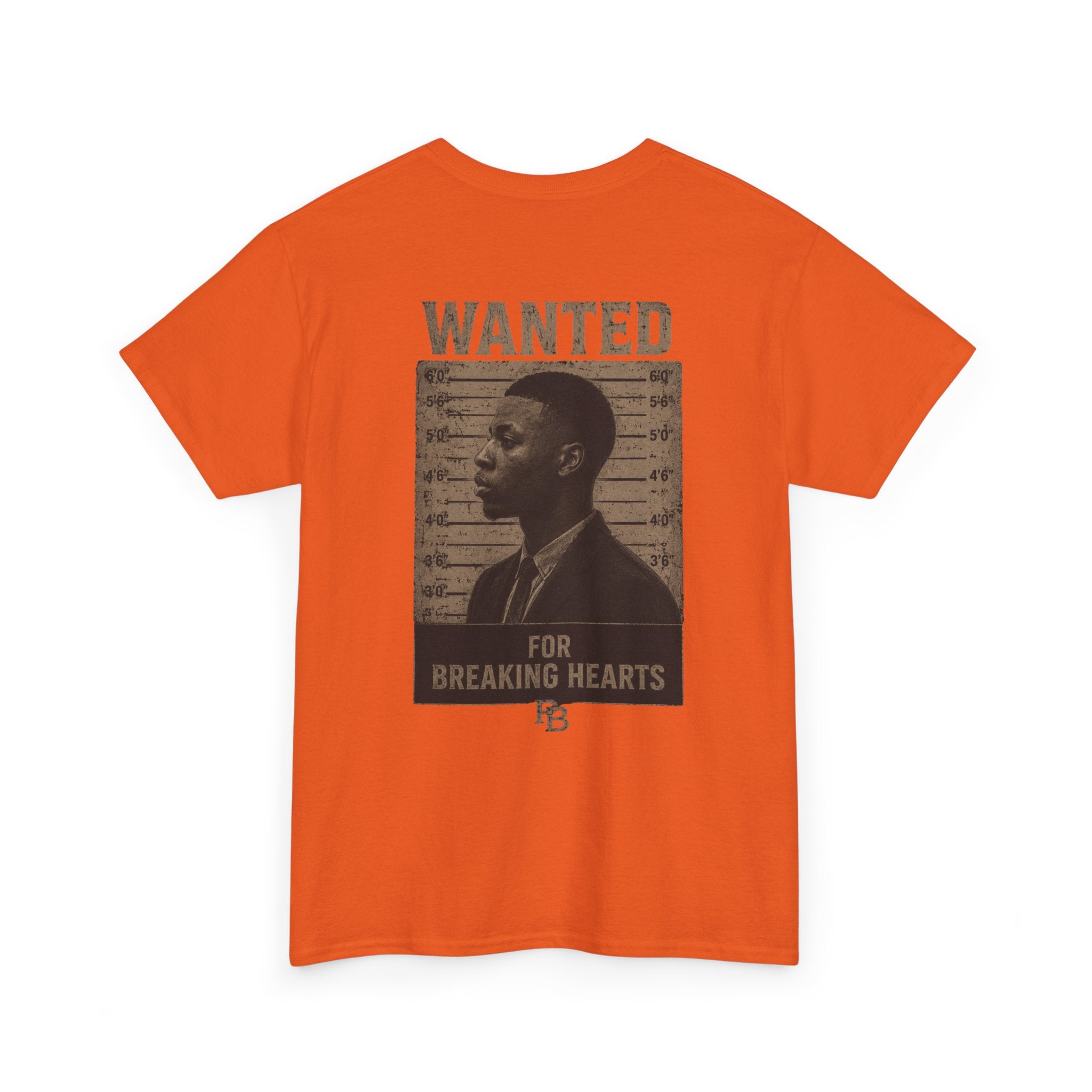 Wanted For Breaking Hearts Tee — Vintage Mugshot Graphic T‑Shirt