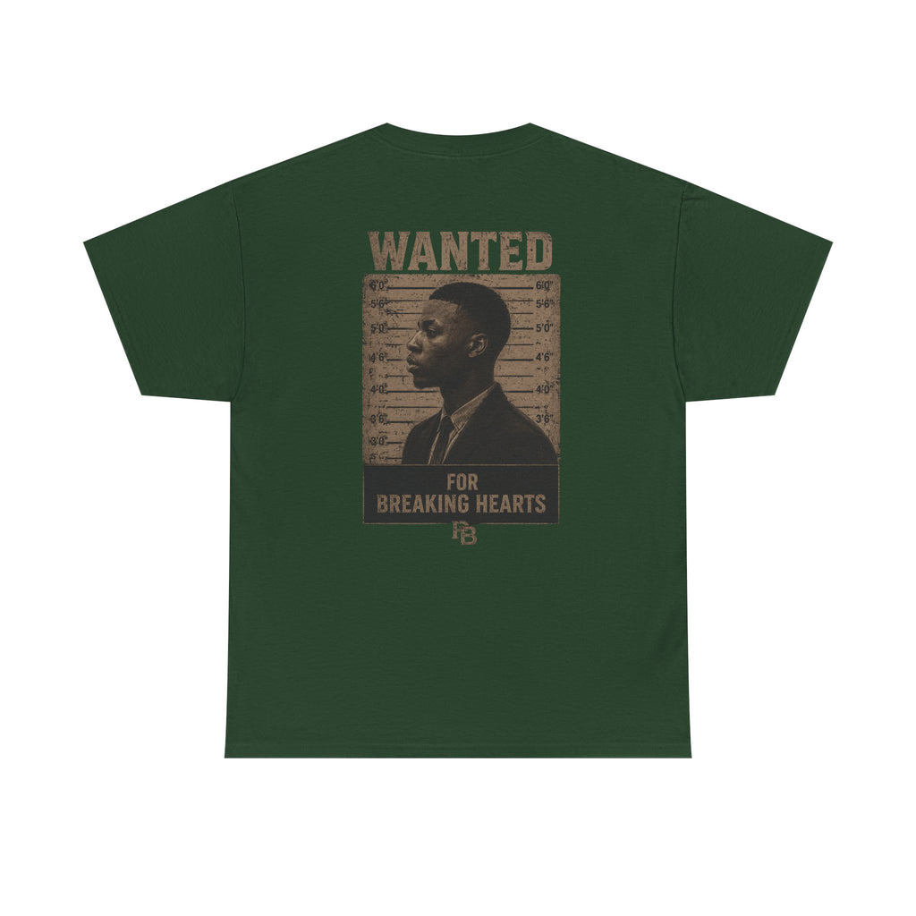 Wanted For Breaking Hearts Tee — Vintage Mugshot Graphic T‑Shirt
