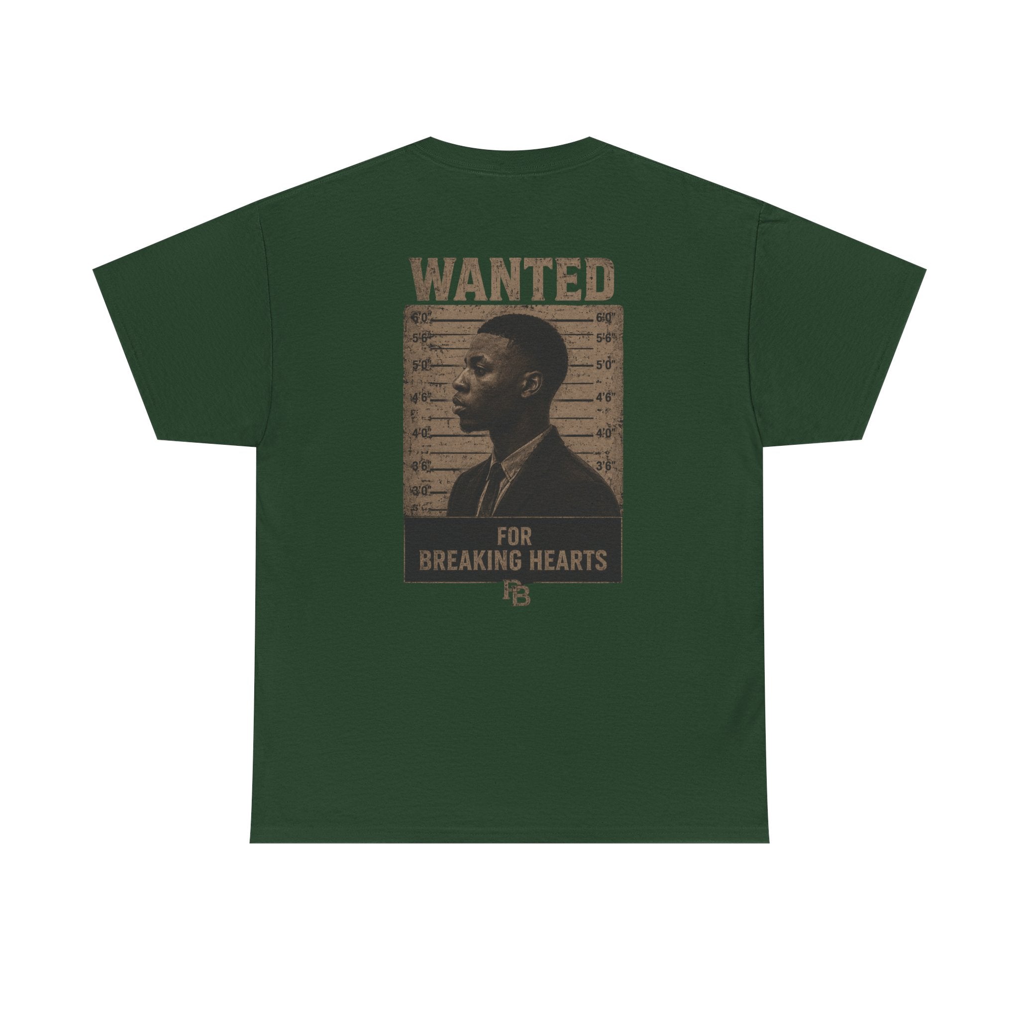 Wanted For Breaking Hearts Tee — Vintage Mugshot Graphic T‑Shirt