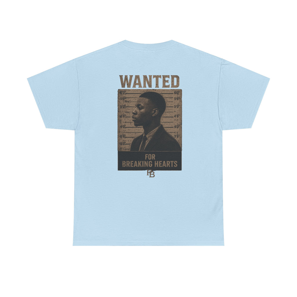 Wanted For Breaking Hearts Tee — Vintage Mugshot Graphic T‑Shirt