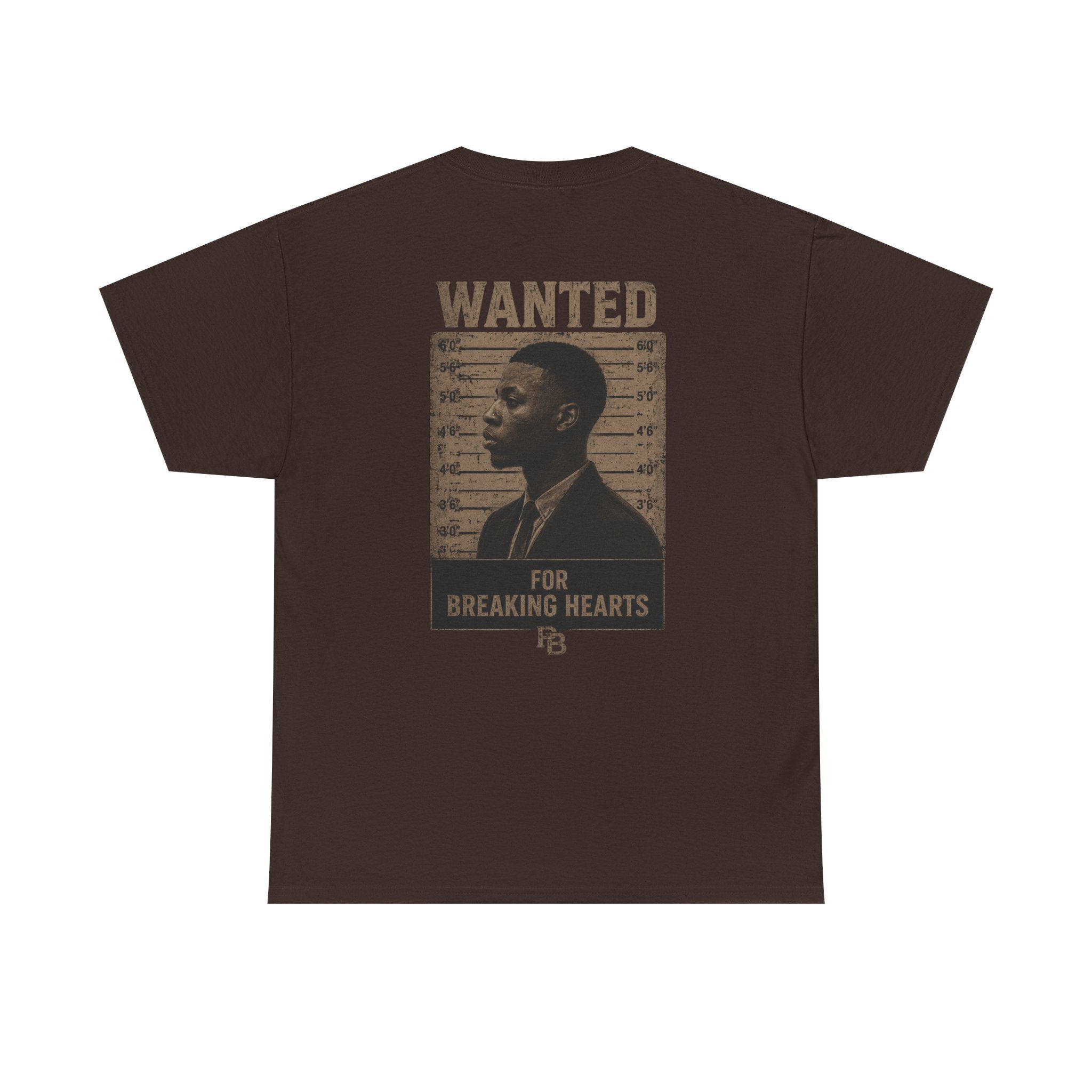 Wanted For Breaking Hearts Tee — Vintage Mugshot Graphic T‑Shirt