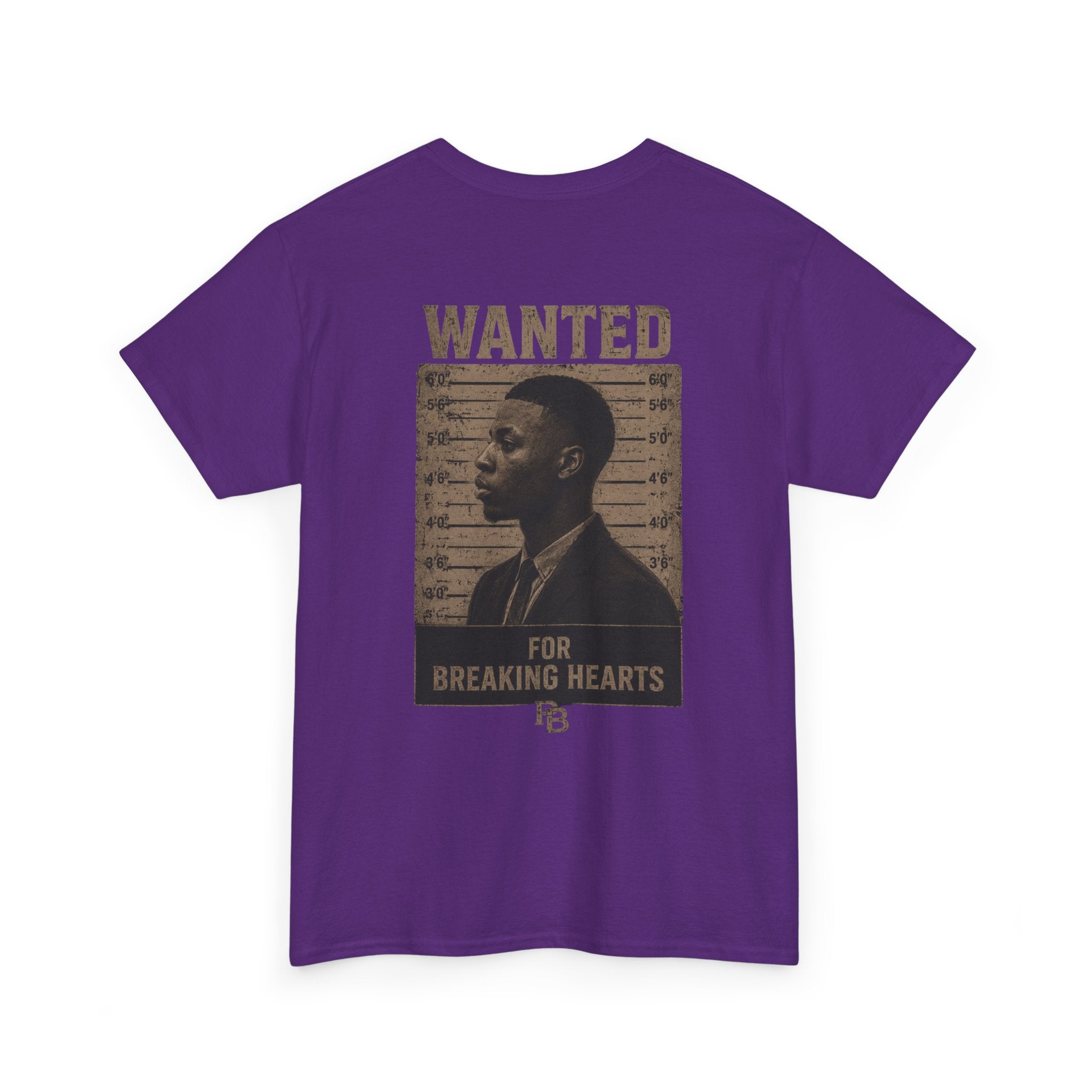 Wanted For Breaking Hearts Tee — Vintage Mugshot Graphic T‑Shirt