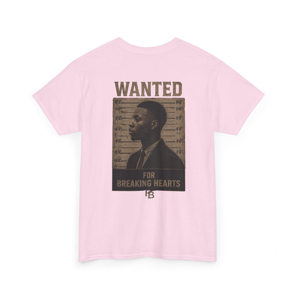 Wanted For Breaking Hearts Tee — Vintage Mugshot Graphic T‑Shirt