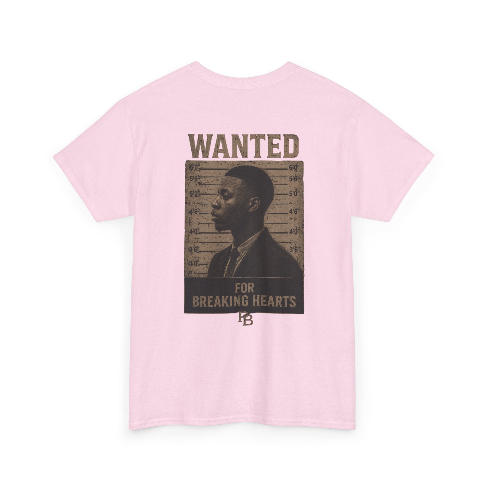 Wanted For Breaking Hearts Tee — Vintage Mugshot Graphic T‑Shirt