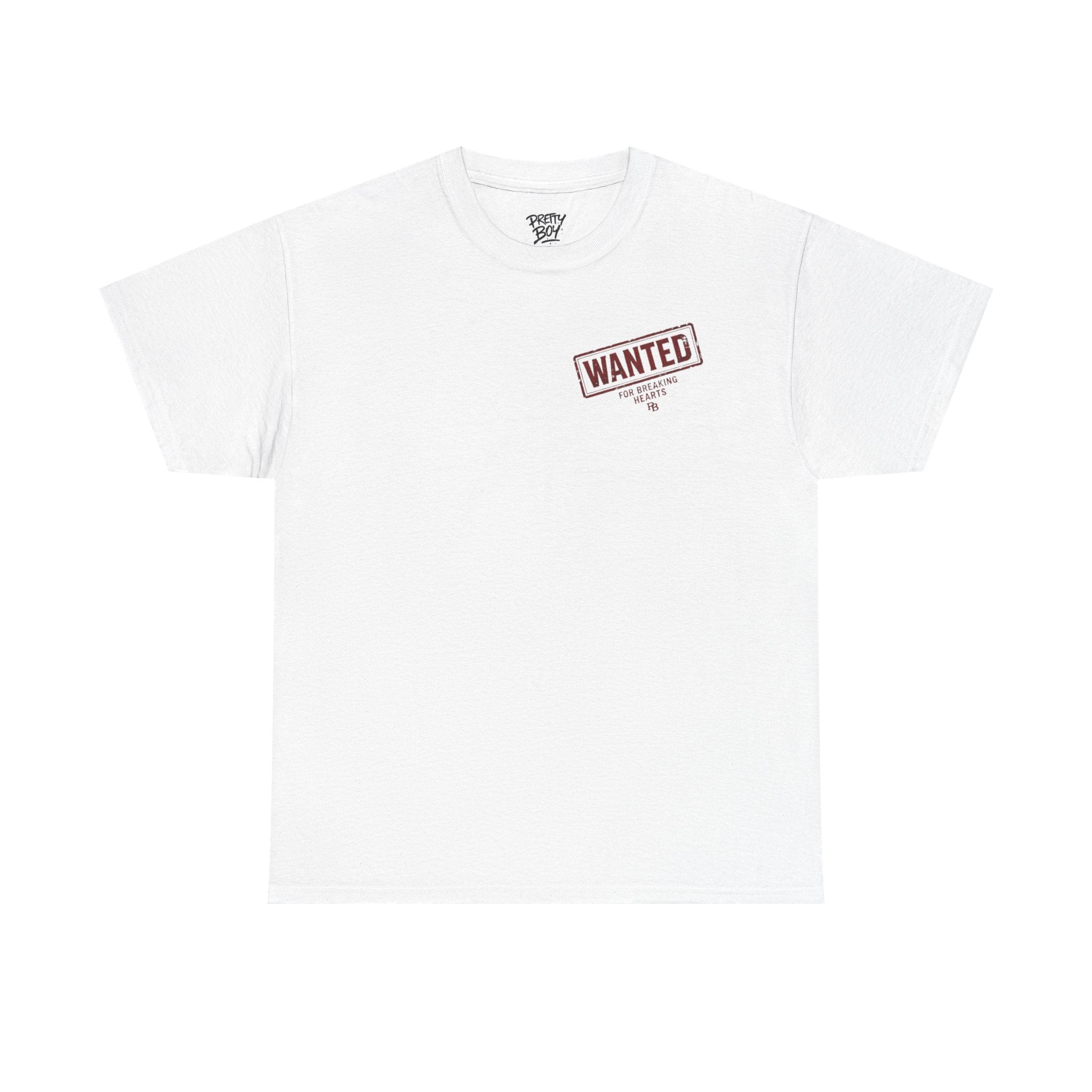 Wanted For Breaking Hearts Tee — Vintage Mugshot Graphic T‑Shirt