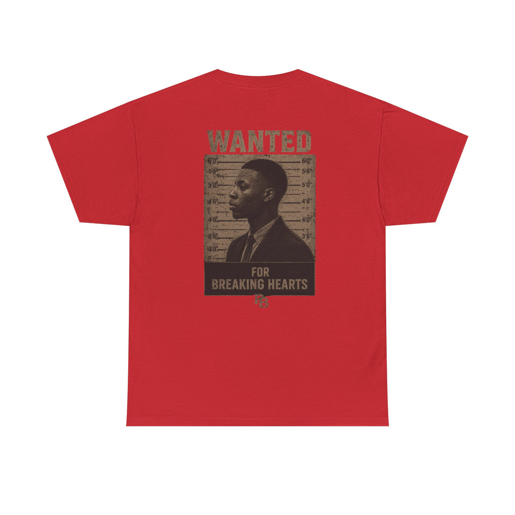 Wanted For Breaking Hearts Tee — Vintage Mugshot Graphic T‑Shirt