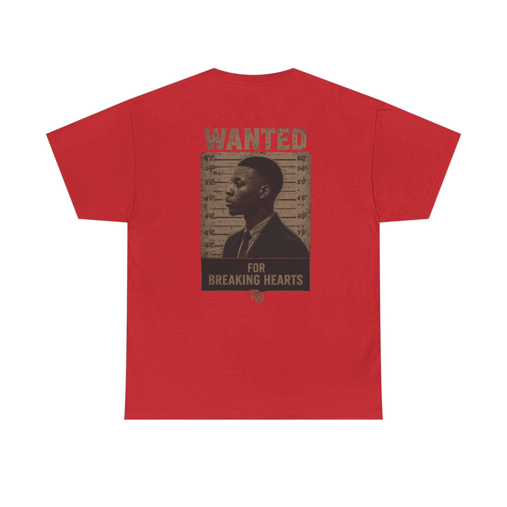 Wanted For Breaking Hearts Tee — Vintage Mugshot Graphic T‑Shirt