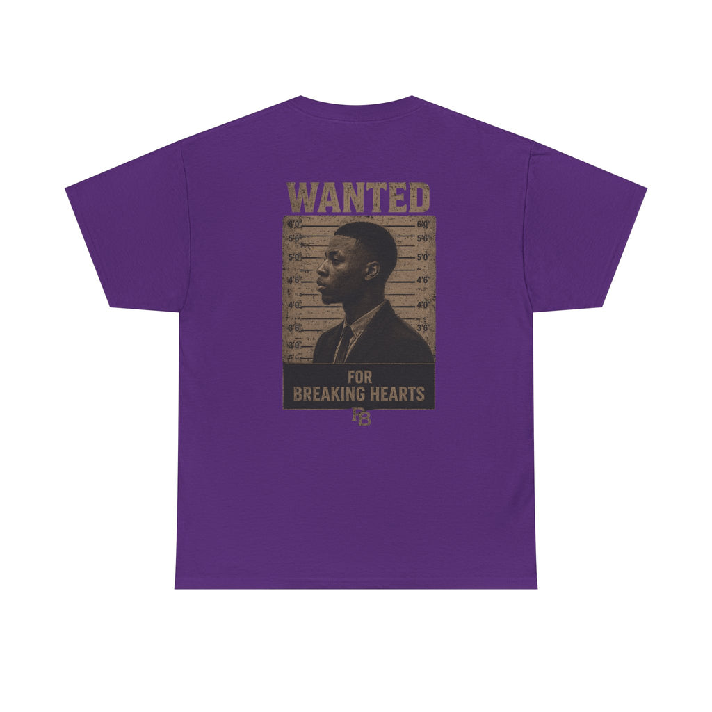 Wanted For Breaking Hearts Tee — Vintage Mugshot Graphic T‑Shirt