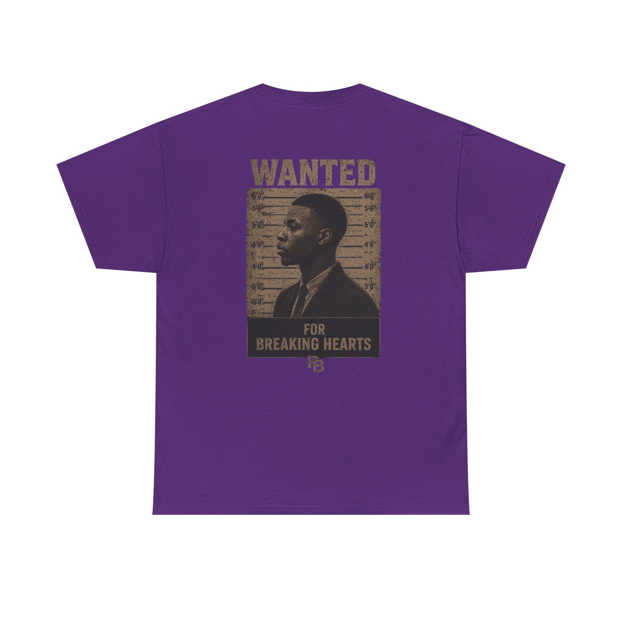 Wanted For Breaking Hearts Tee — Vintage Mugshot Graphic T‑Shirt