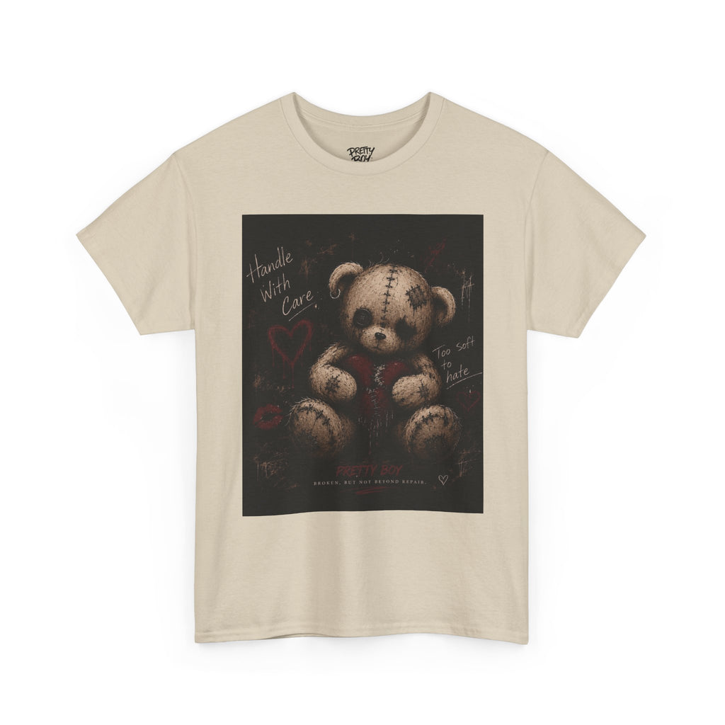 T-Shirt — Gothic Teddy Bear “Pretty Things Break Quietly” Graphic Tee