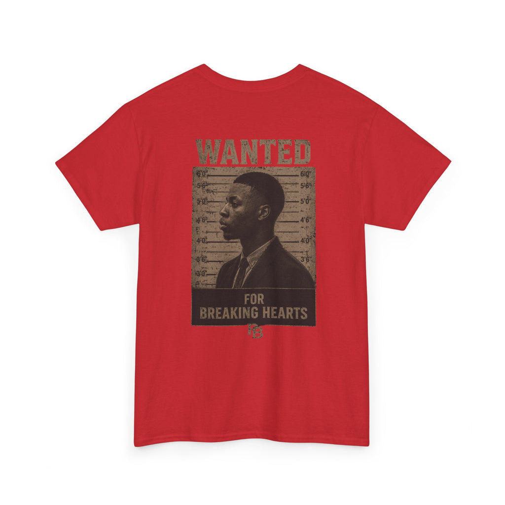 Wanted For Breaking Hearts Tee — Vintage Mugshot Graphic T‑Shirt