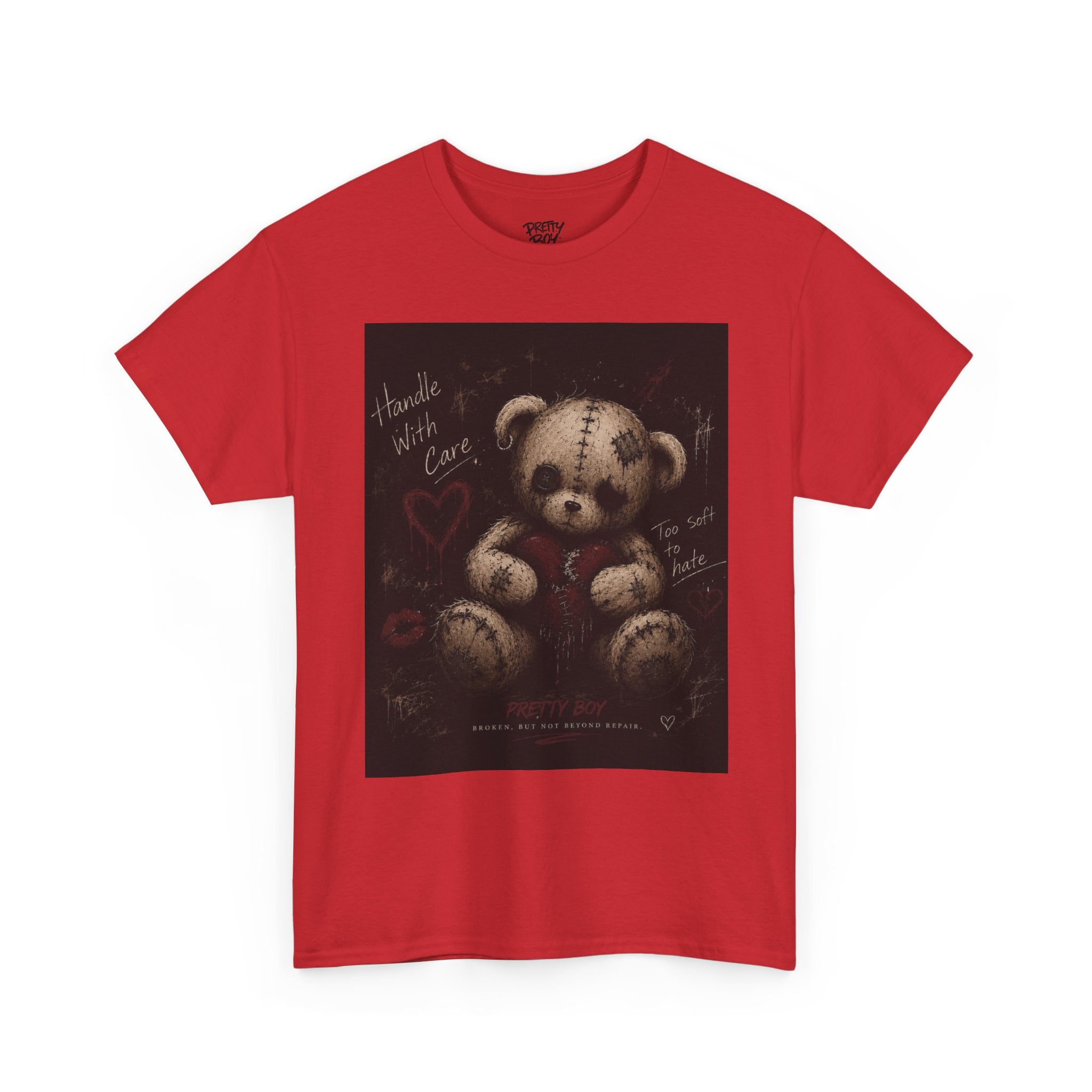 T-Shirt — Gothic Teddy Bear “Pretty Things Break Quietly” Graphic Tee