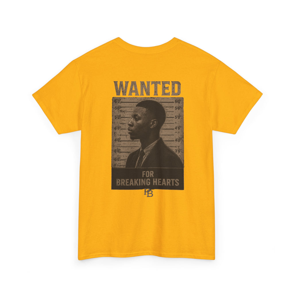 Wanted For Breaking Hearts Tee — Vintage Mugshot Graphic T‑Shirt
