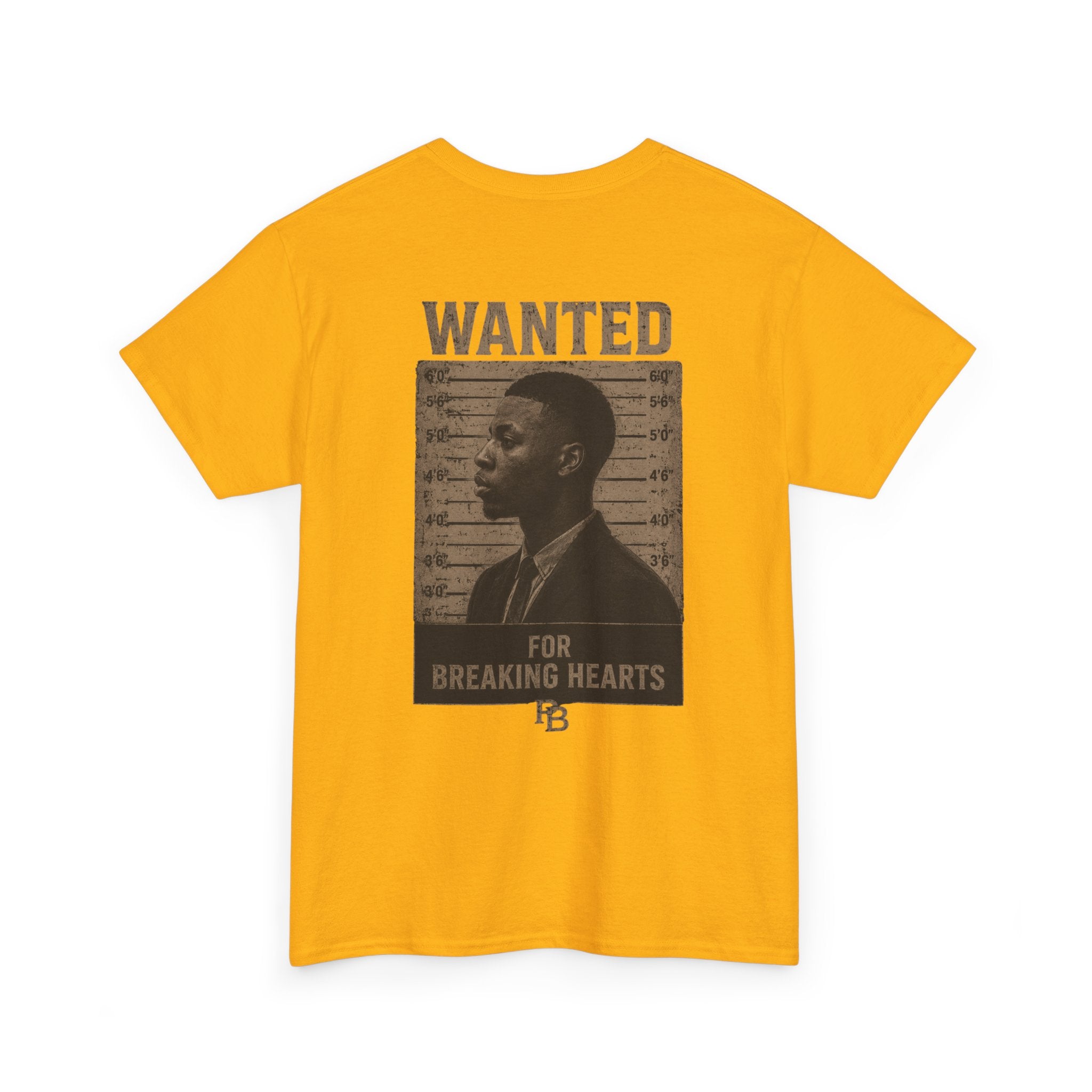 Wanted For Breaking Hearts Tee — Vintage Mugshot Graphic T‑Shirt