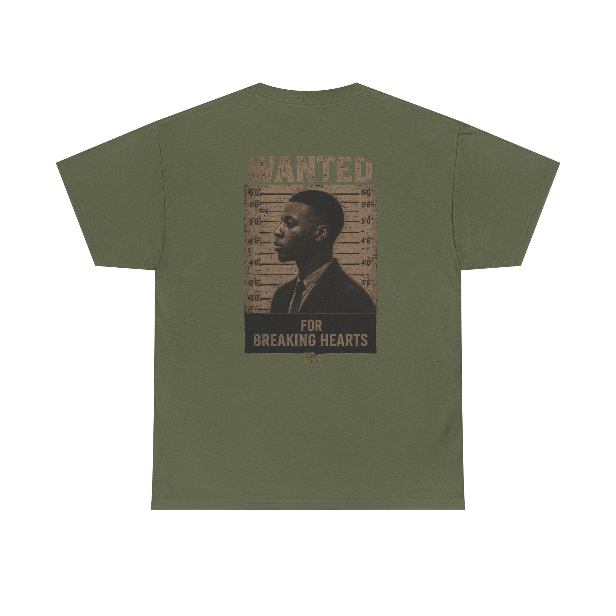 Wanted For Breaking Hearts Tee — Vintage Mugshot Graphic T‑Shirt